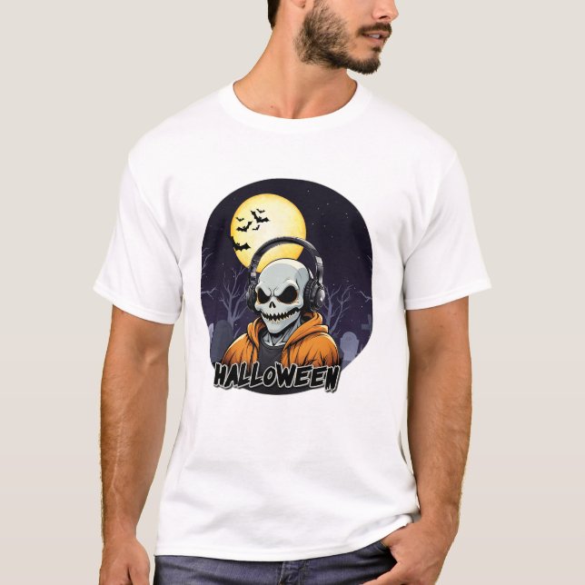 T-Shirt för manar-Halloween-skjortdesign (Framsida)