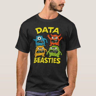 T-shirt för Manliga Growly Data Beasties (team)