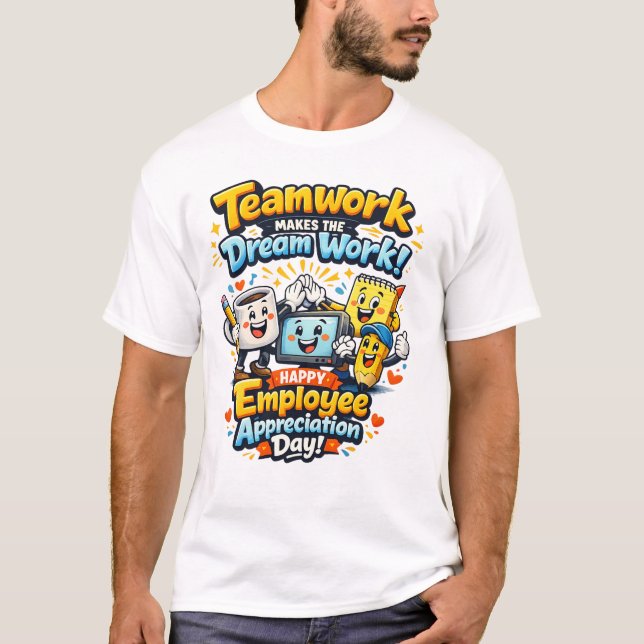 T-shirt för medarbetarens dag (Framsida)