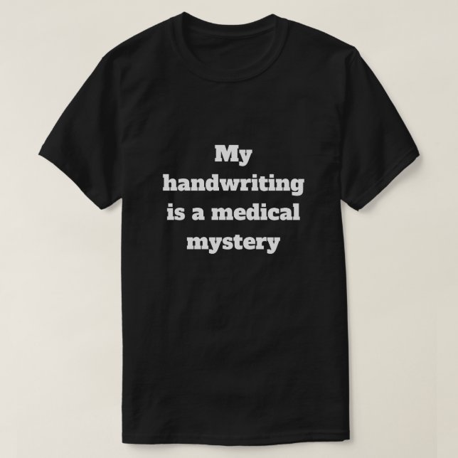 T-shirt för medicinska mysterier (Design framsida)
