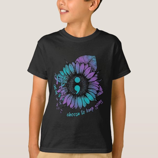 T-shirt för medvetenhet om förebyggande av självmo (Framsida)