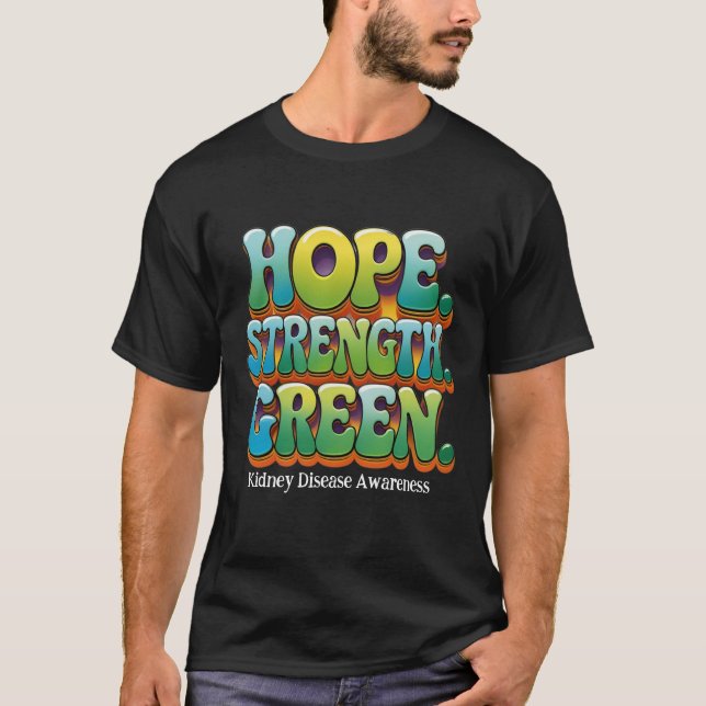 T-shirt för medvetenhet om njursjukdom (Framsida)