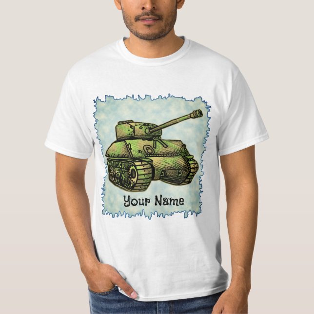 T-shirt för militär Tank (Framsida)