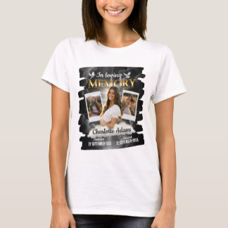 T-shirt för minnesstund, minnes-t-shirt med foto