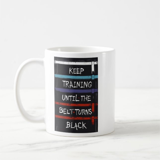 T-shirt för motivation kaffemugg (Vänster)