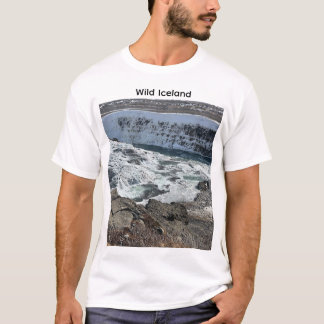 T-shirt för naturfotografering av vild isländsk va