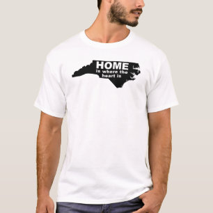 T-shirt för North Carolina hemma borta från staten