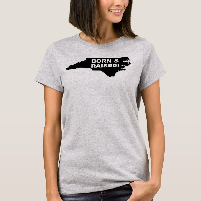 T-shirt för North Carolina hemma borta från staten (Framsida)