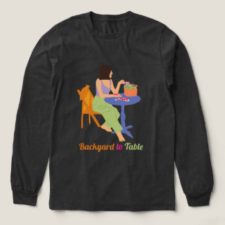 T-shirt för odling av trädgård från bakgård till b