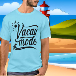 T-shirt för ord i kute sommarvacay-läge