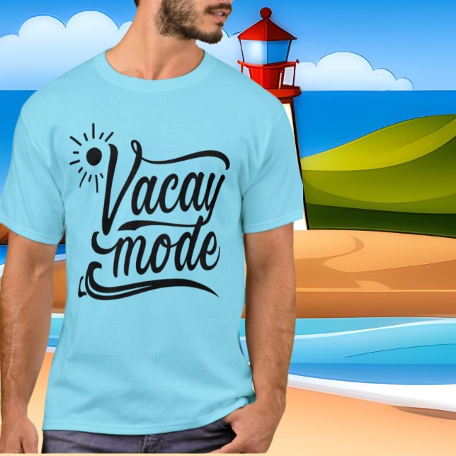T-shirt för ord i kute sommarvacay-läge (Skapare uppladdad)
