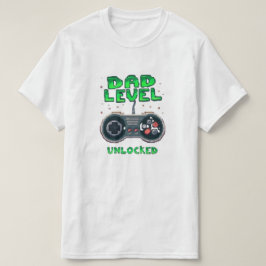 T-shirt för pappa som gillar spel - Nivå Upplåst F