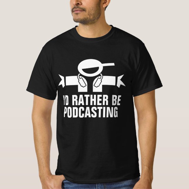 T-shirt för podcasting (Framsida)