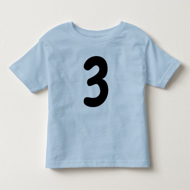 T-shirt för pojkar, 3 år, blå (Framsida)
