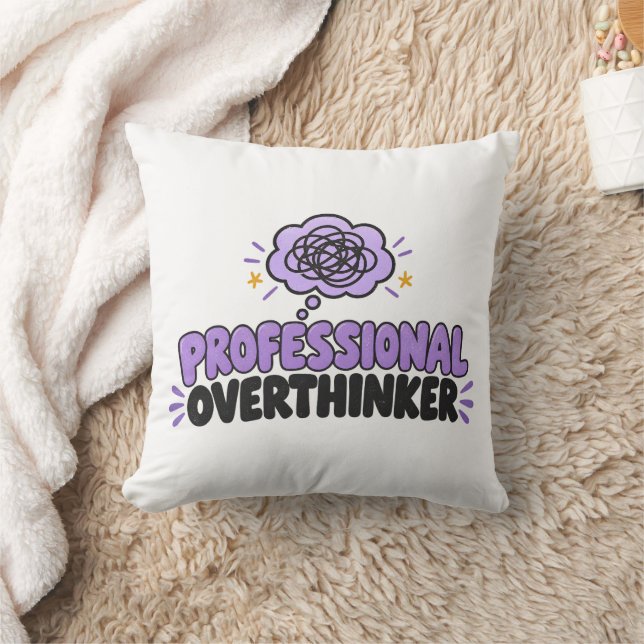 T-shirt för professionella överanalysörer kudde (Filt)