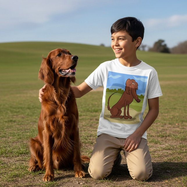 T-shirt för renrasig irländsk setter (Skapare uppladdad)