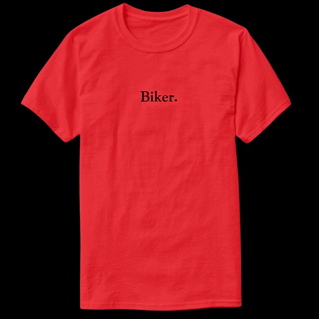 T-shirt för röd biker - Motorcykel (Skapare uppladdad)