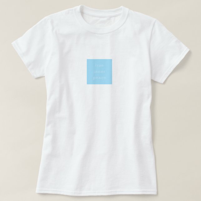 T-shirt för sann inre frid minimal design (Design framsida)