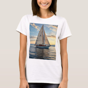 T-shirt för segelbåt i coola