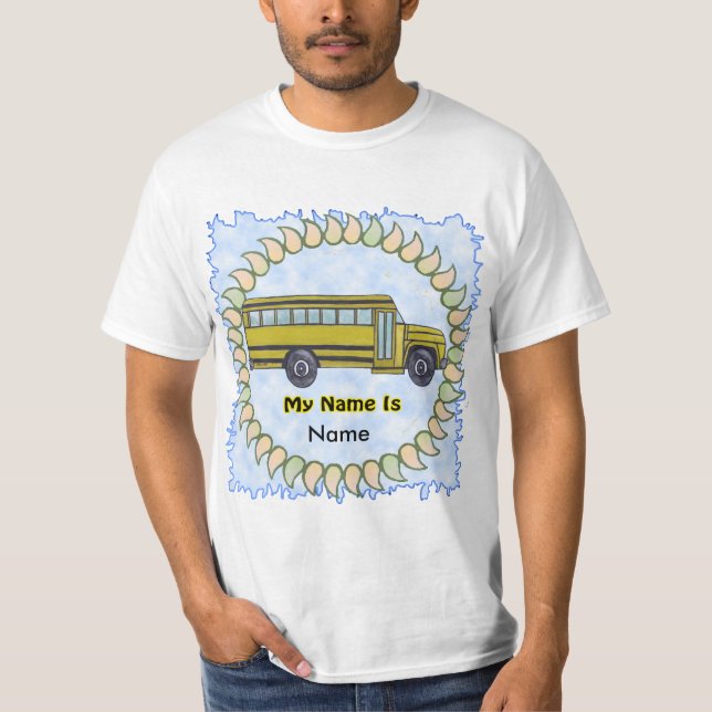 T-shirt för skolbussbarn (Framsida)