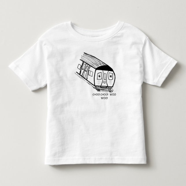 T-Shirt för småbarns tågtåg (Framsida)