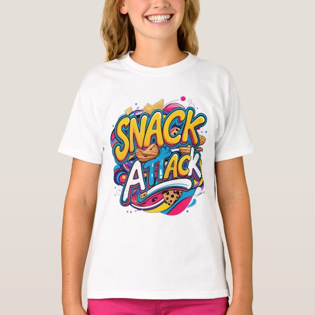 T-shirt för "Snack Attack" (Framsida)