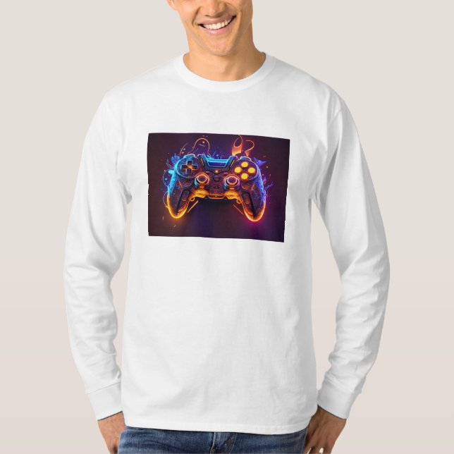 t-shirt för spelstationshand (Framsida)