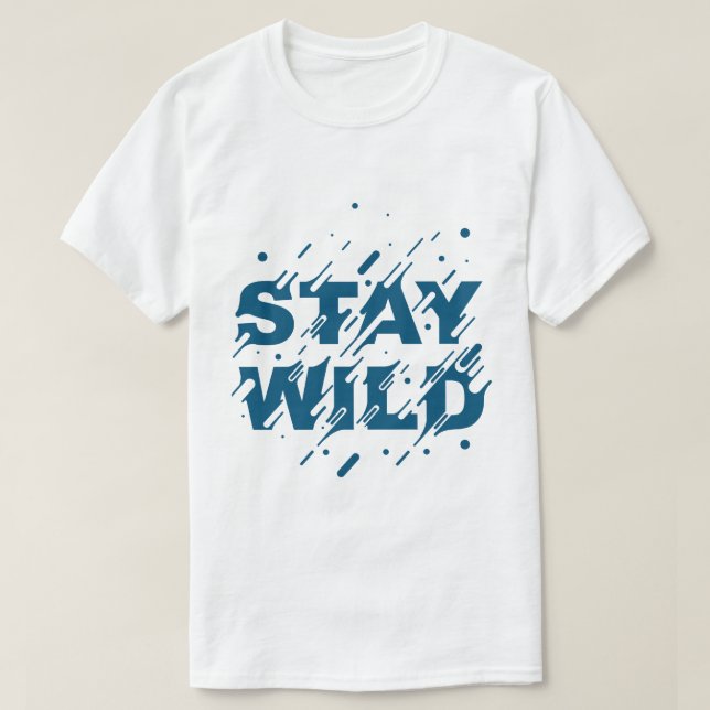 T-shirt för Stay Wild-äventyr (Design framsida)