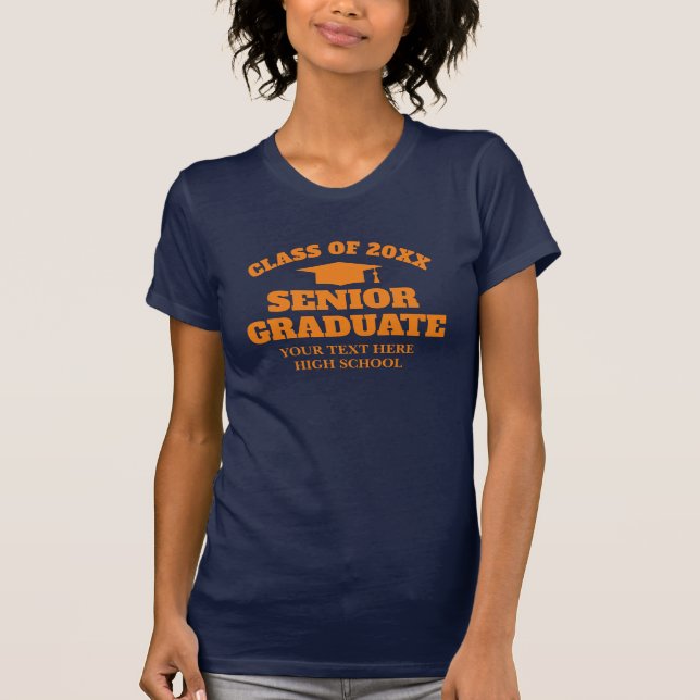 T-shirt för studenter som går ut gymnasiet (Framsida)