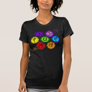 T-SHIRT. FÖR SYMBOLER FÖR YOGA REIKI SJU CHAKRAS TRÖJA