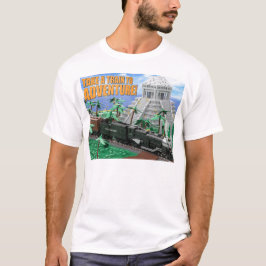 T-shirt för tågexpedition till antika ruiner
