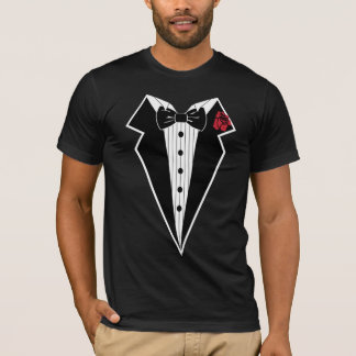 t-shirt för tuxedo