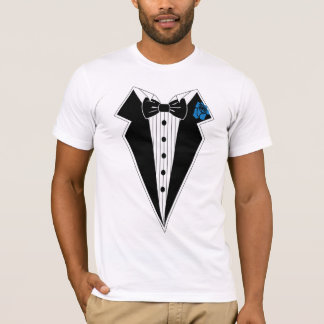 t-shirt för tuxedo