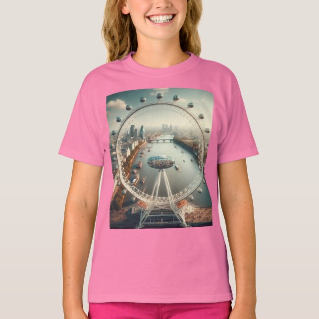 T-shirt för underbara flickor (Framsida)