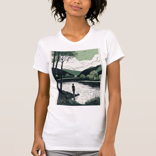 T-shirt för unika stomme för flicka (Framsida)