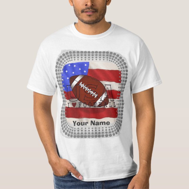 T-shirt för USA Football (Framsida)