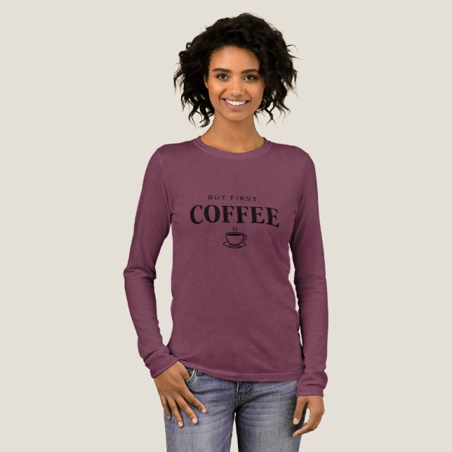 T-shirt för vårstämning – Söt blommig säsongsbeton (Hel framsida)