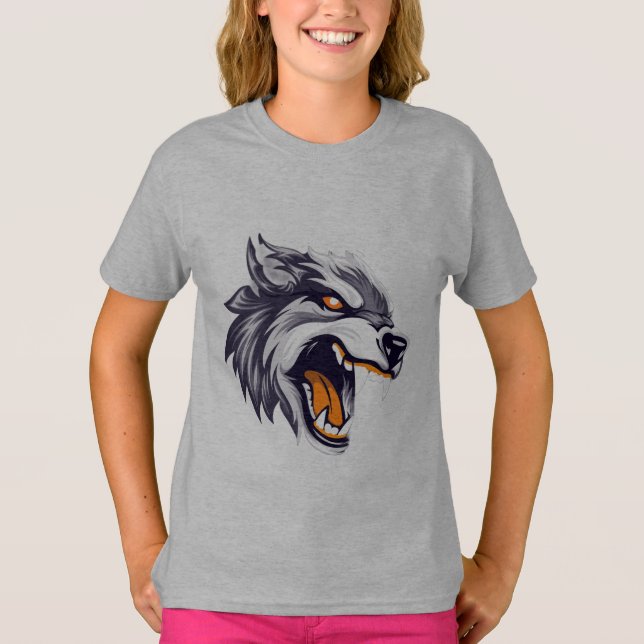 T-shirt för vilda flickor (Framsida)