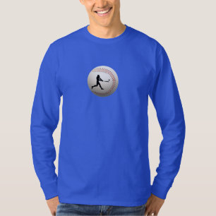 T-shirt för vintage basebollspelare