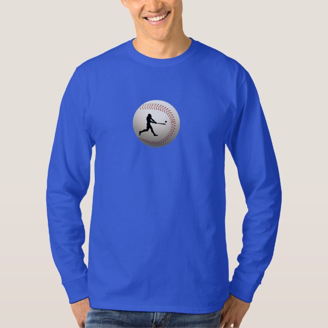 T-shirt för vintage basebollspelare (Framsida)