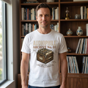 T-shirt för vinylsamlare och ljudälskare