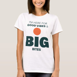 T-shirt för vuxna med bra vibbar och stora munnar