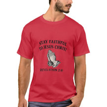 T-Shirt: Förbli trogen Jesus Kristus