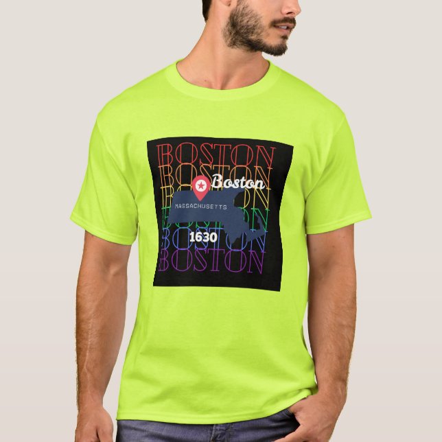T-shirt från Boston, Massachusetts  (Framsida)