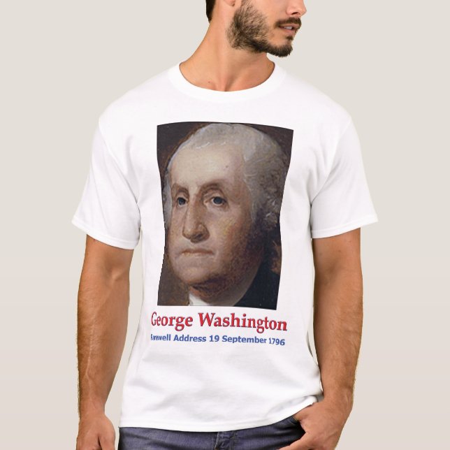 T-Shirt från George Washington Farewell Adress (Framsida)