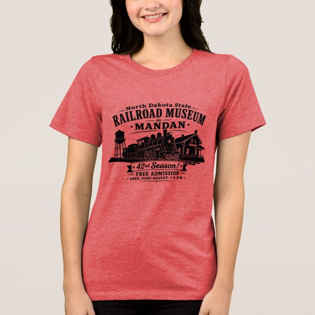 T-shirt från North Dakota State Railroad Museum (Framsida)
