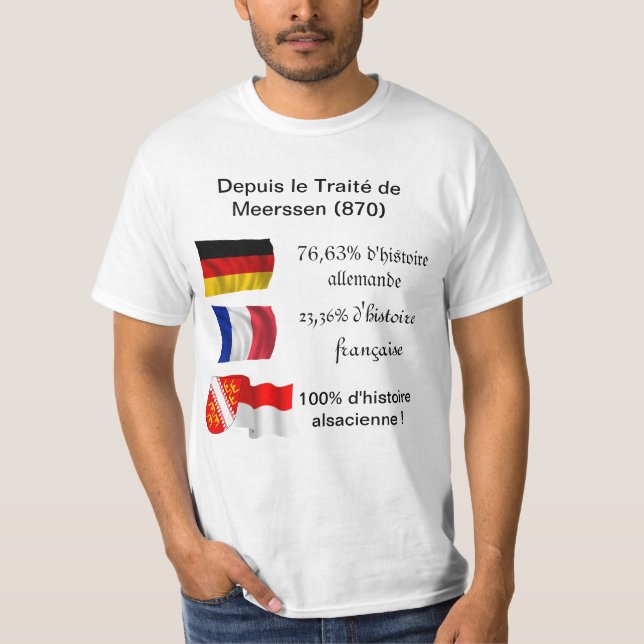 T-Shirt Franco-Allemand-Alsacien (Framsida)