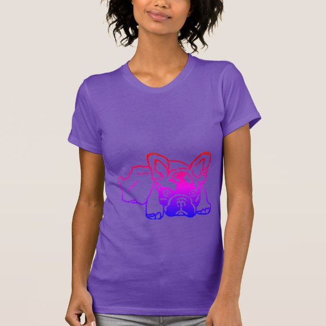 T Shirt französische Bulldogge Flo (Framsida)