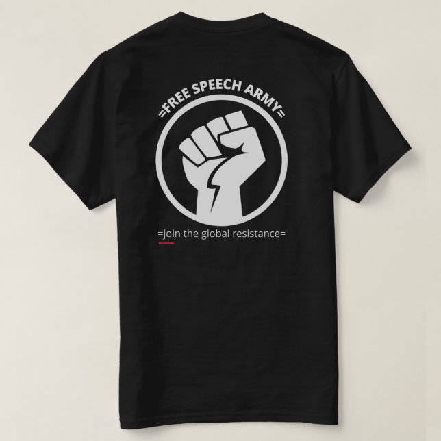 t-shirt ’FREE TAL ARMY’  (Design baksida)