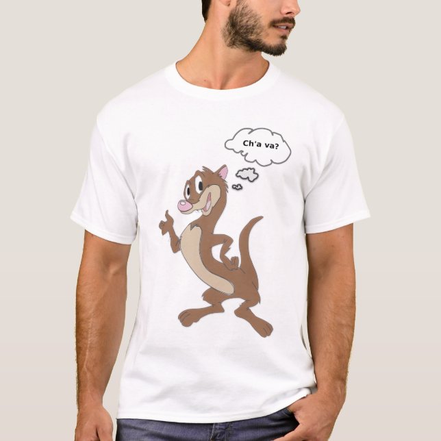 T-shirt Furet "Ch'a va?" (Framsida)